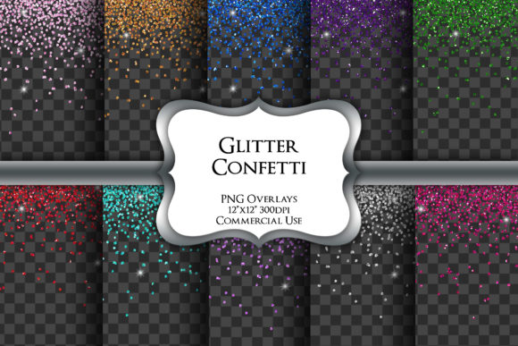 Download Glitter Confetti Overlays Transparent - Overlay Collection