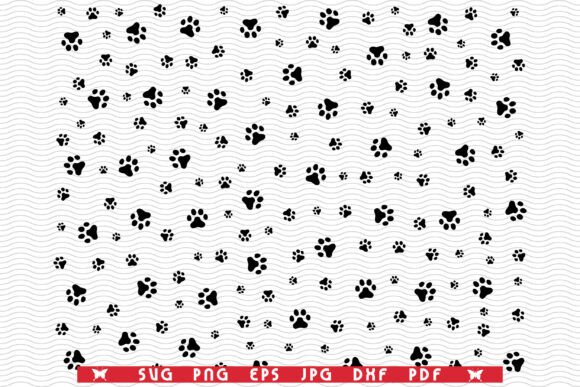 Download SVG Dog Footprints, Seamless Wallpaper - Premium Resources