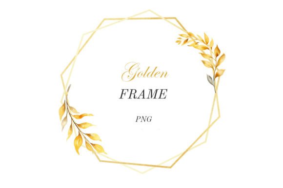 Download Golden Frame. Geometric Shapes - Gold Collection