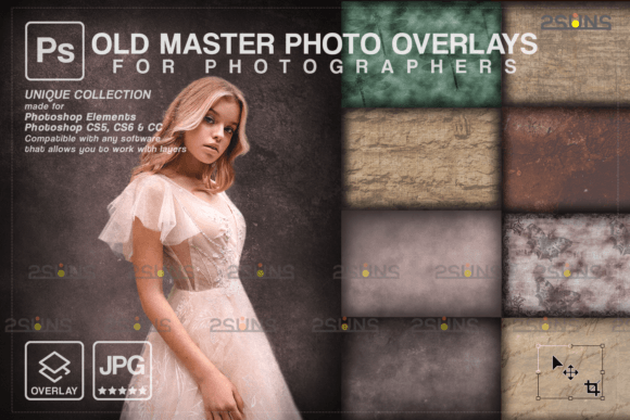 Download Fine Art Textures Photoshop Overlays Old - Overlay Collection