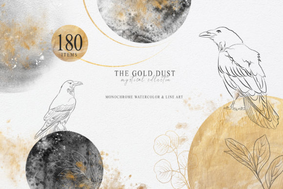 Download Watercolor the Gold Dust Collection - Gold Collection