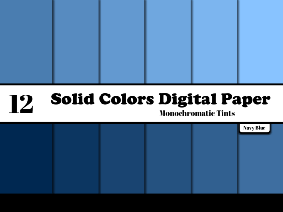 Download Navy Blue Solid Colors Digital Paper - Navy Collection