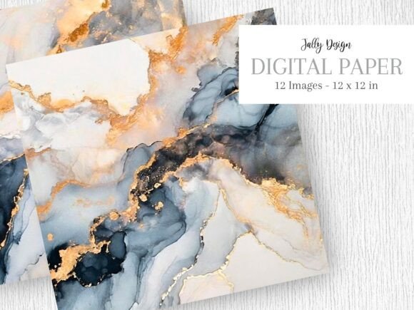 Download Elegant Navy Blue Alcohol Ink Background - Navy Collection